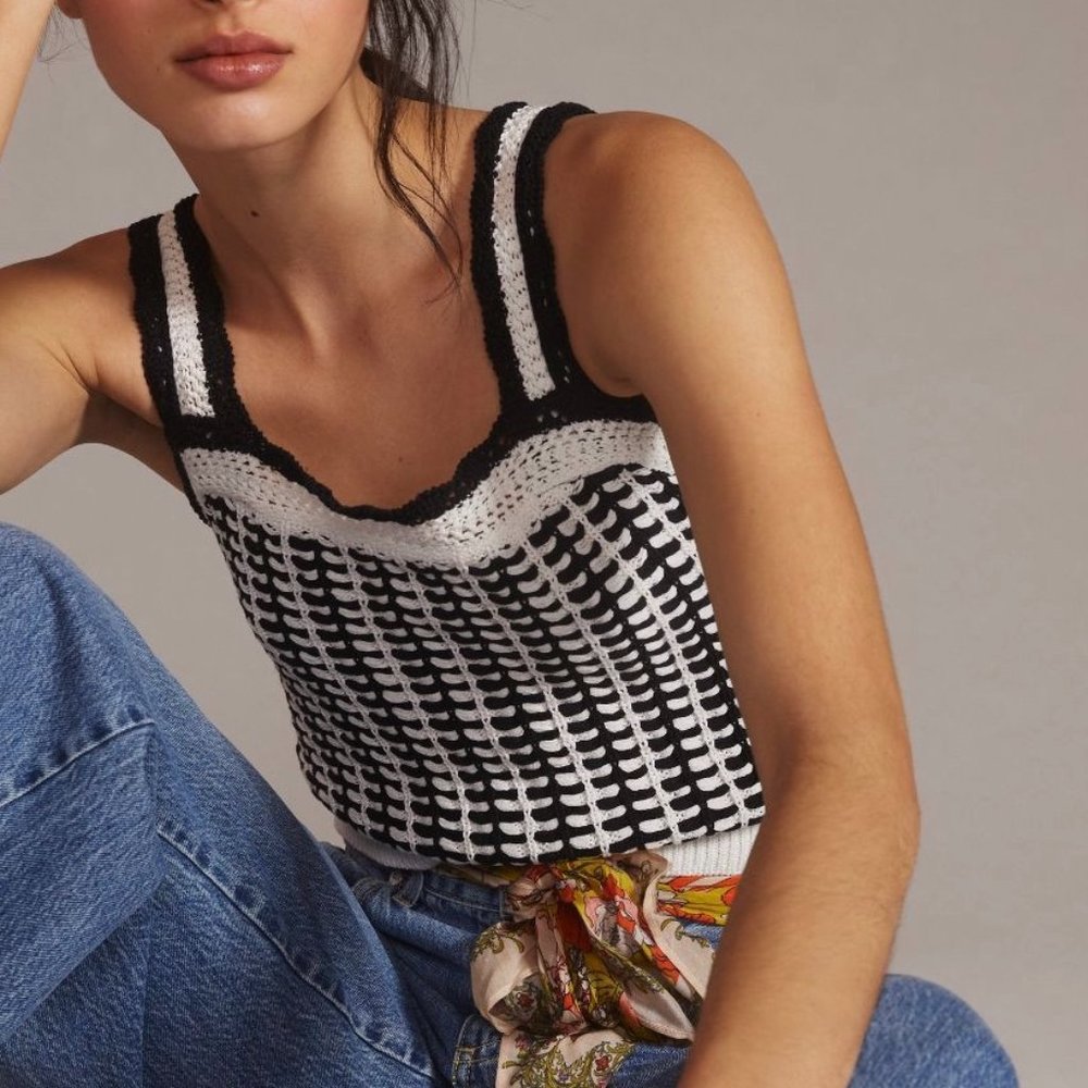 Maeve Preston Crochet Sweater Tank